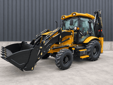 Backhoe Loader -- combined excavation and loading equipment for construction and infrastructure