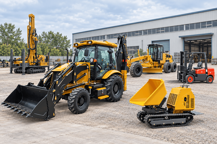 Real supporting and project equipment factory inventory or project-site photograph