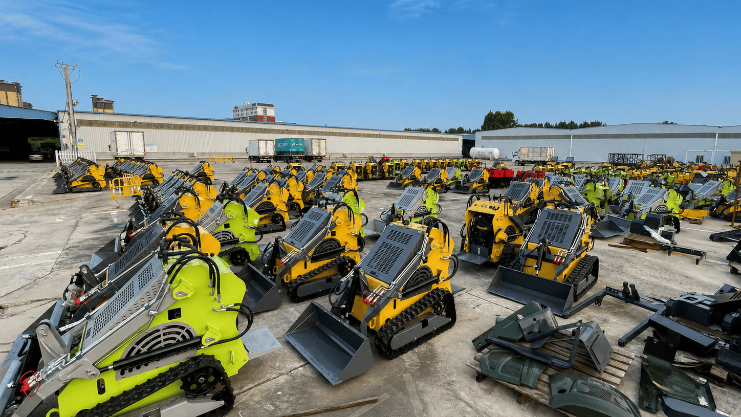 Real machinery working-site, inspection or equipment-yard photograph