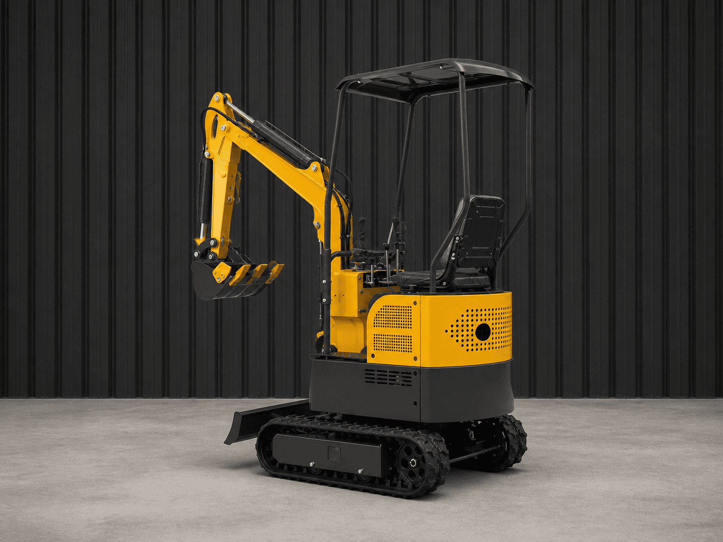 TerraAny TE10 1.0 Tonne Mini Crawler Excavator -- compact ultra-narrow body for access-restricted sites