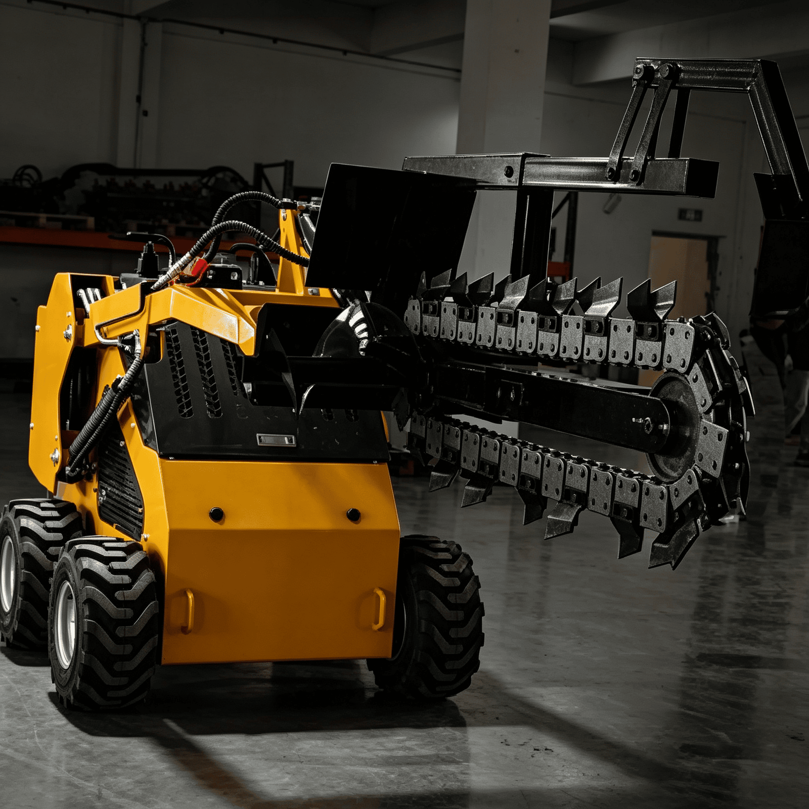 Trencher for skid steer loader